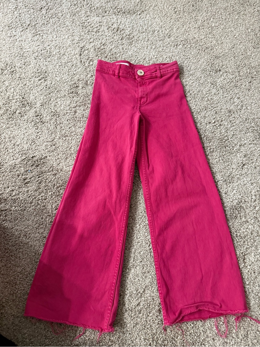 Bundle 3 for $12 Zara Girls Hot Pink Wide-Leg Jeans